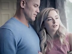 Step-father has a exclusive surprise for teen stepdaughter