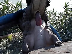 Dragons fuck in the crevice