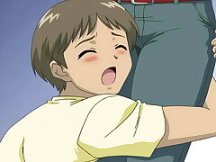Hentai - Youthfull Virgin Boy Pleads a Buxomy MILF for Sex! [Uncensored] [Subtitled]