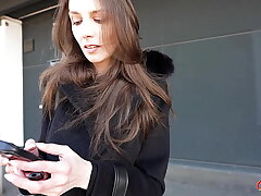 GERMAN SCOUT - Assfuck Fisting and Shag at Real Casting with skinny saggy Jugs Doll Emma Scarlett