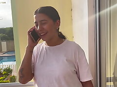 My stepbrother takes away the dream that my boyfriend leaves me - unfaithful gf with a huge booty
