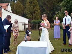BRIDE4K. Platinum-blonde bride with innate tits loved a good fuck on her insatiable wedding