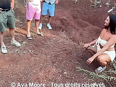 Glorious French First-timer Gets Pounded By A Group Of Strangers In The Forest