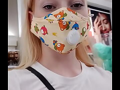 Displaying pussy in public
