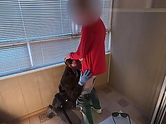 This bitch from the airport security was fucking around a lot, so I humped her in mouth and pussy, harsh and hardcore