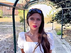 Lola, beautiful girl with angel face, wants cock