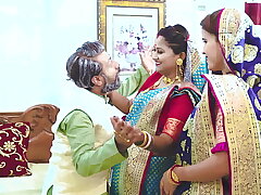 Tharki Burha step Father-in-law Porks 4 Newly Married Daughters-in-law in Law ( Hindi Audio )