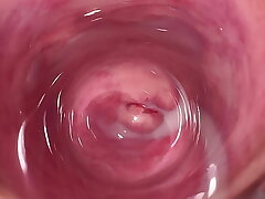The best beaver spreading and internal camera in Mia's pearly poon