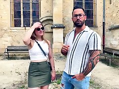 Wondrous blond Cat In Mini wants a rock hard cock!