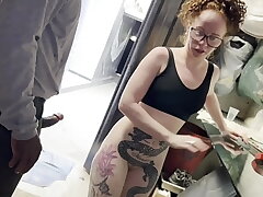 WHORE Wifey JUST LET HER Cheating Hubby LEAVE FOR WORK AND WENT TO TALK TO THE BRICKLAYER NAKED