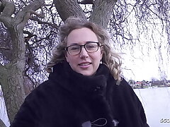 GERMAN SCOUT - Big congenital Tits Plumper Mature Kathy Deep Pickup for Audition Shag