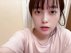 A unshaved school dame faps by rubbin' her smelly pussy after coming home from the gym.