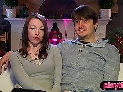 Youthfull duo heads to a swinger party for the first-ever time