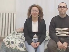 Inexperienced slut torn up like a bitch by two dudes