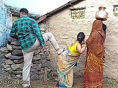 Indian Step Mother-in-law And Step Wife Fucked by Her Step Son in-law - Hindi Clear Audio (Threesome Sex)