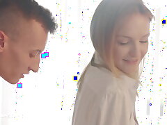 Beautiful Woman with Brilliant Tits Belle Claire getting Fucked in the Kitchen
