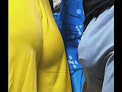 Almost Caught In a Bus When a Dirty Stranger CUM In Her Forearm