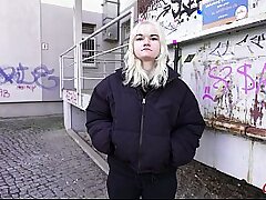 GERMAN SCOUT - Tiny Swiss Teen Lilly Lovemoon College-aged Pick Up for real First Time Audition Sex