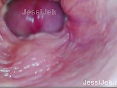 Dream babe got Twice Creampie Endoscope inside flashed Extraordinary Fuck JessiJek