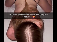 French Cheat Snap - Petite blonde cheats on her bf with his finest friend!!