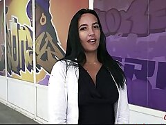 GERMAN SCOUT - Chocolate-colored Skin Inked Molly Lollipop Pick Up for First Casting Fuck