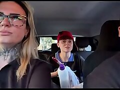 I found a windshield washer at the traffic light! And I called him over to be a porno actor and have steaming sex in our truck in the middle of the street. I made her all raw and she wiped our whole truck seat.