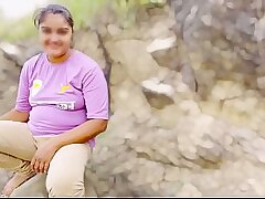 Super-cute college gril pulverize her taut coochie in jungle outdoor hardcore video, viral mms