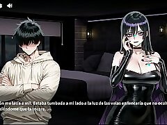 The abnormal punk girl controlled to lock me up with her and made me fuck her ALL night, until my nuts were dry.