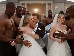The BEST #77 Nasty Brides (((( BBC building )))) Hot Wives Gang-fuck Day at the BBC mansion! Stretched gaped destroyed euro gals multiracial internal cumshot amador good-sized pussy ass-fuck hard man meat [AI Generated]