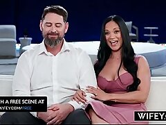 Wife Super-steamy Brown-haired Jasmine Cruze Needs Black Cock, But Her Spouse Needs To Be There