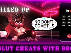 Hoe GF Cheats On Her Boyfriend With Big black cock (ROBLOX)