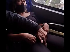 I asked a stranger to play a siririca inside the bus for me!