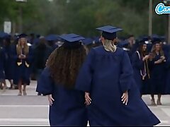 School Sluts Reminisce Their Graduation Day