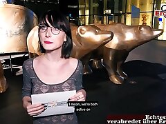 German student teenage public pick up EroCom Tryst in Berlin Casting