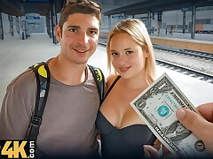 VIP4K. Romantic journey ended with a very gonzo cuckold in the WC