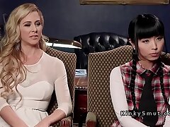 College girl disciplined with anal sex in threesome sadism & masochism