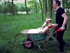 Nubile is penalized and abjected in rough pummel domination & submission bondage
