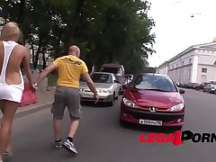Russian Mega-slut Ivana Sugar picked up in the street & butt-banged by a Monster cock!