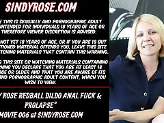 Sindyrose redball fake penis rectal boink