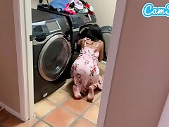 Plumbed my step-sister while doing laundry