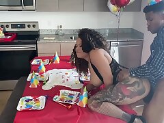 nobody came to my b-day soiree so my step-mom gave me an extra surprise... pt1