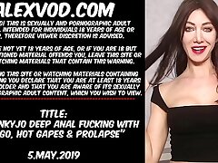 HOTKINKYJO DEEP Rectal Pummeling WITH LARGO, HOT GAPES & Ass inside-out
