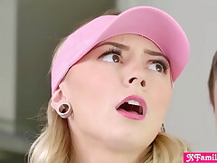 Stepbro gets a slot in one with his teen sister-in-law Chloe Temple