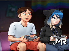 SummertimeSaga - Lovely Girl Loves Rock and Flick Games E1 #