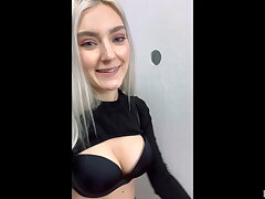 Nubile biotch got a XXL cumshot in the fitting room - Eva Elfie