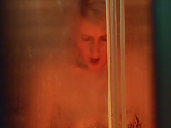 Snooping on my neighbor in the shower! Look at her tits!