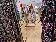 Risky Public Flashing Boobs I Display my Boobs to a guy working in SM Department Shop Real Stranger