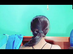 American nanny fingering with big faux-cock - indian romp , desi bhabhi , Hindi