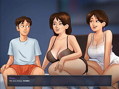 Summertime Saga Cap 16 - A 3some With My Step-mom And Her Mate