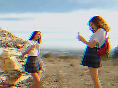Teenies Natalia Nix And Freya Parker Taunt Before Nasty Hump